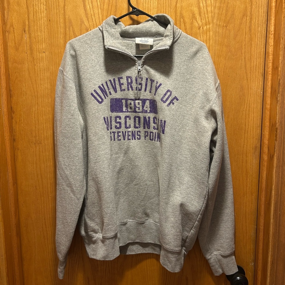 Gray University of Wisconsin Stevens Point Sweatshirt